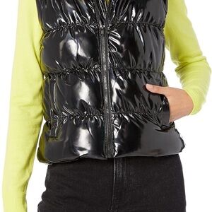 Steve Madden Black Quilted Puffer Vest